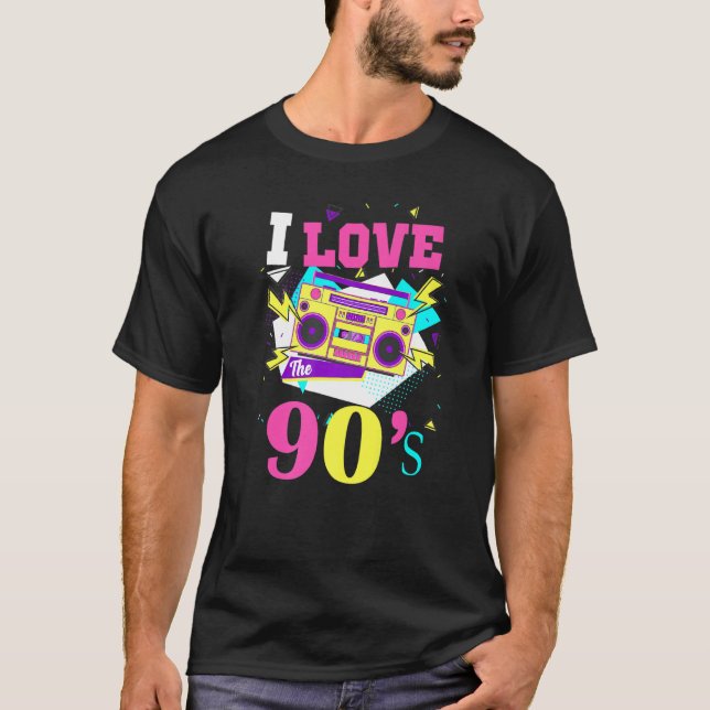 1990's 90s I Heart Nineties I Love The 90's Old Sc T-Shirt
