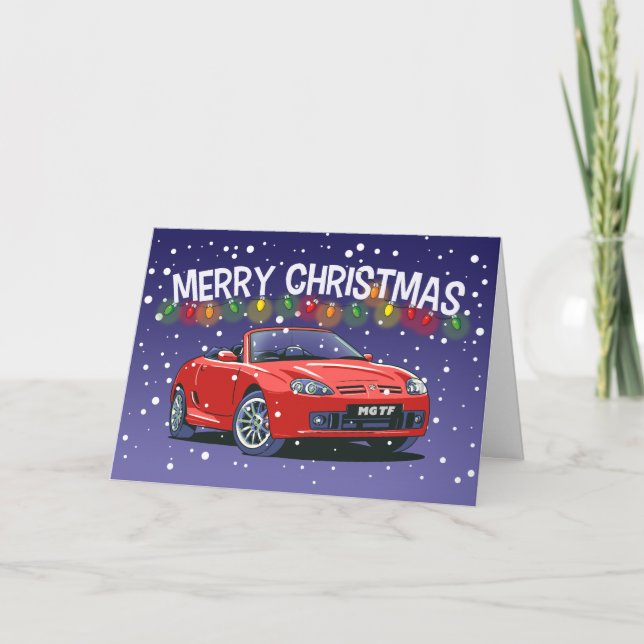 1990's British Sports Car Christmas Card (Front)
