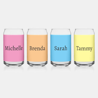 1990's Girls Night Can Glass