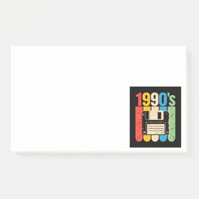 1990s retro floppy disc computer nostalgia post-it notes (Front)