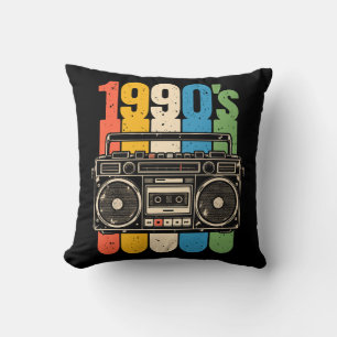 1990s retro portable stereo cassette cushion