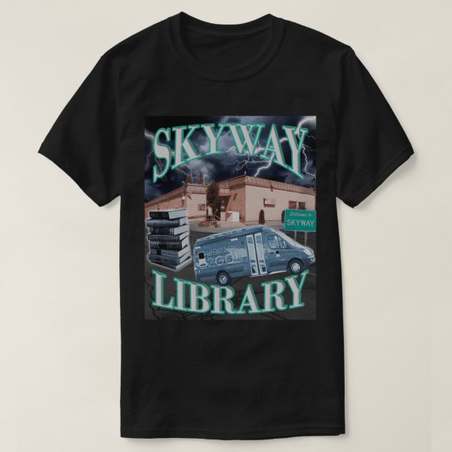 1990s Skyway Library T-Shirt (Design Front)