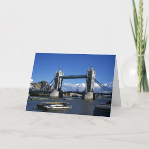 1990's view of Tower Bridge  Thank You Card