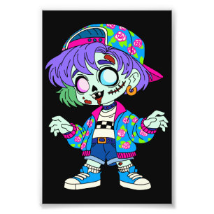 1990s Zombie Girl Photo Print