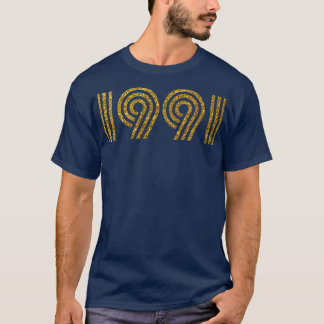 1991 Birth Year Glitter Effect T-Shirt