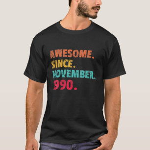 1991 Birthday Gift Vintage 30th Birthday Retro Cas T-Shirt