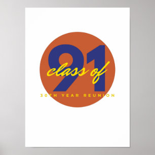 1991 class reunion poster