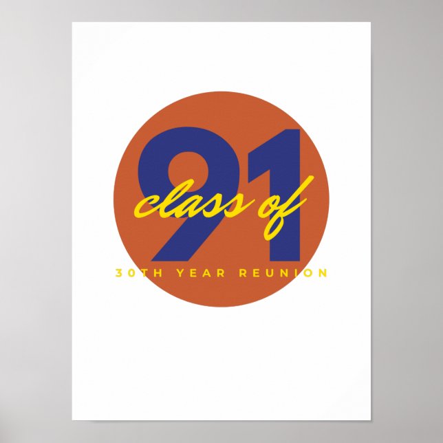 1991 class reunion poster (Front)