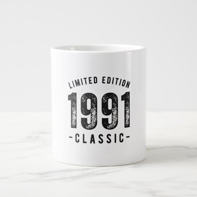 1991 Classic Birth Year Large Coffee Mug (Front)