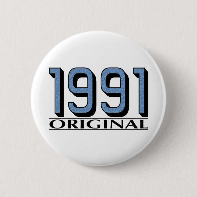 1991 Original 6 Cm Round Badge (Front)