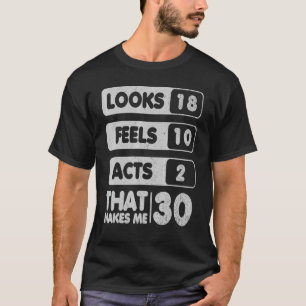 1992 30th Years Old Birthday Looks Feels Acts Make T-Shirt