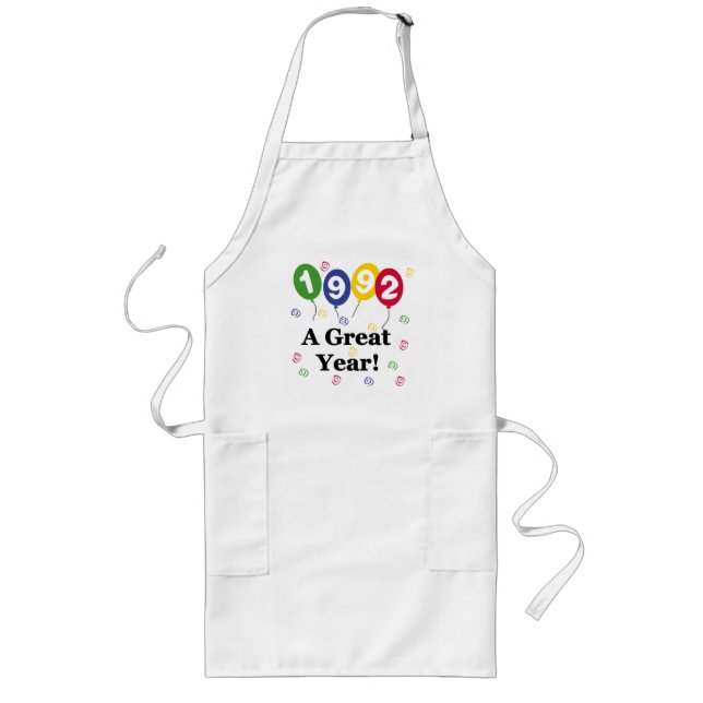 1992 A Great Year Birthday Long Apron (Front)