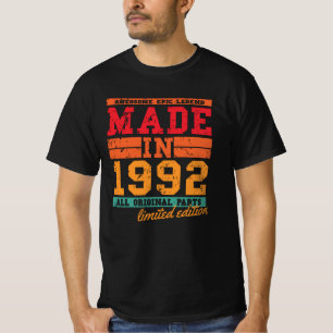 1992 Birthday Vintage Saying T-Shirt