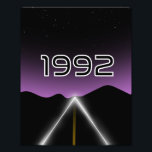 1992 Encounters Photo Print<br><div class="desc">1992 Tech noir graphic in a vintage or retro style.</div>