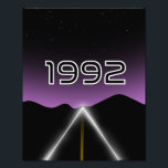 1992 Encounters Photo Print<br><div class="desc">1992 Tech noir graphic in a vintage or retro style.</div>