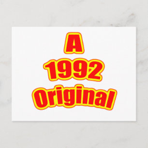 1992 Original Red Postcard