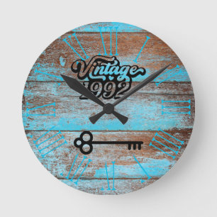 1992 Vintage Acrylic Wall Clock