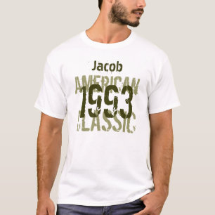 1993 American Classic 21st Birthday Camo and White T-Shirt