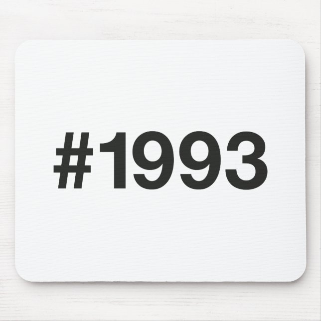 1993 Hashtag 32 Birthday Anniversary Mouse Pad (Front)