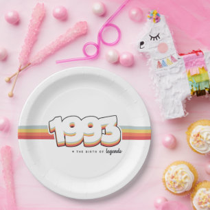1993 The birth of legends Paper Plate