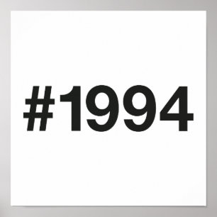 1994 Hashtag 31 Birthday Anniversary Poster