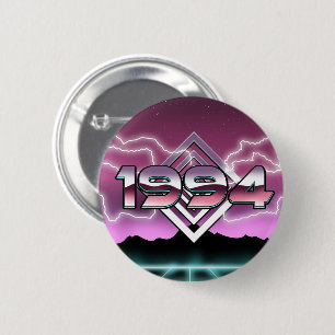1994 Tech noir Magnet 6 Cm Round Badge