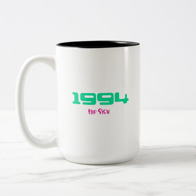 1994 Top Song, The Sign Two-Tone Coffee Mug (Left)
