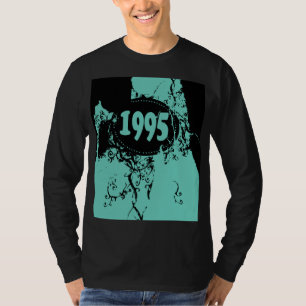 1995 - Black, blue Vintage retro - T-Shirt