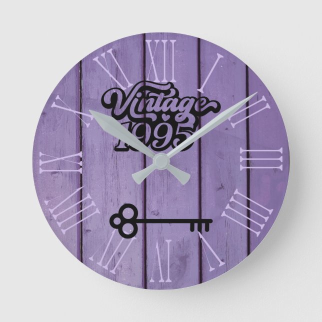 1995 Vintage Acrylic Wall Clock (Front)