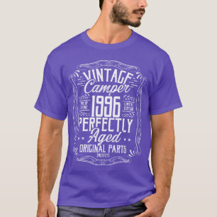 1996 Birthday Idea Camper Scout Camping 1996 vinta T-Shirt