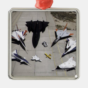 1997 Dryden Research Aircraft Fleet on Ramp Metal Ornament