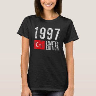 1997 Limited Edition Turkey with Flag Birthday T-Shirt