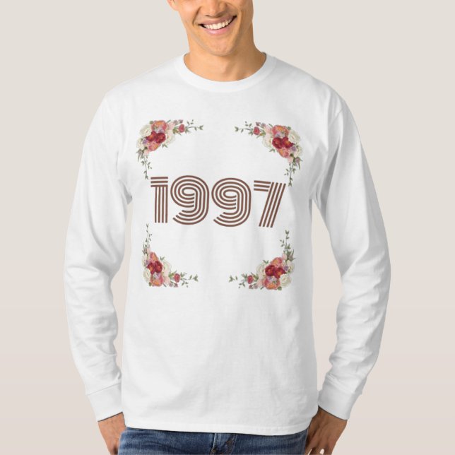 1997 Numbers Art Design  T-Shirt (Front)