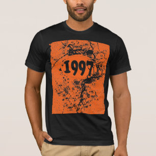 1997 -  Orange, Black Vintage retro - T-Shirt