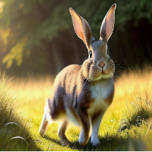 "1997" Rabbit on the run canvas art