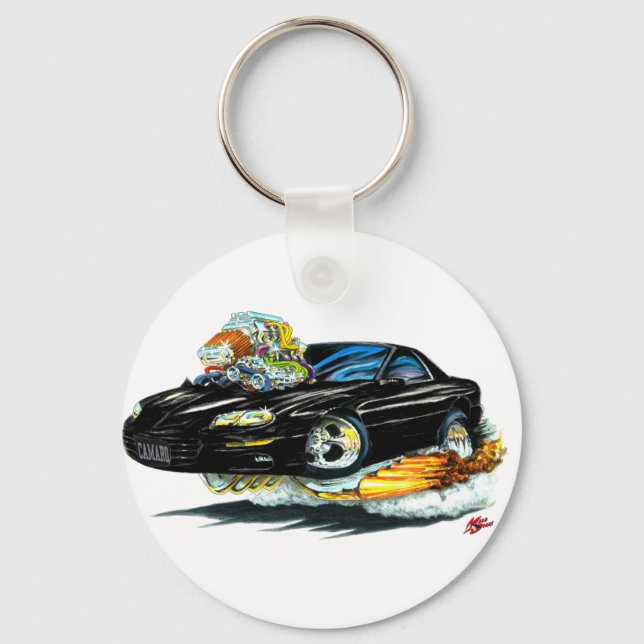 1998-02 Camaro Black Car Key Ring (Front)