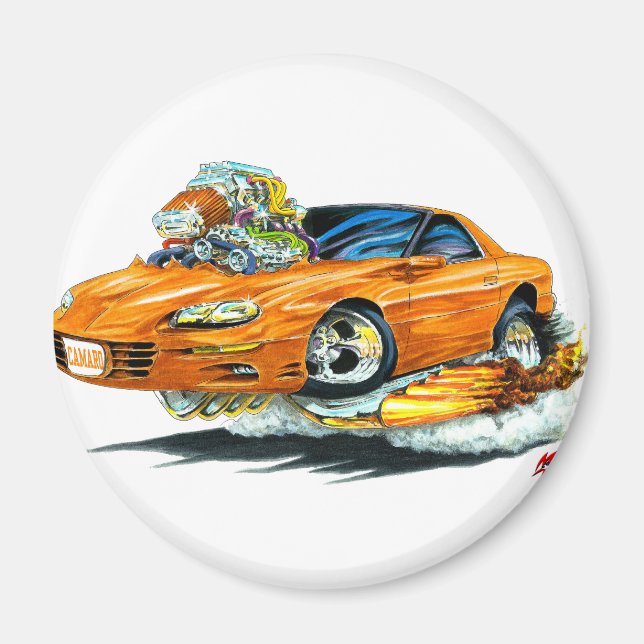 1998-02 Camaro Orange Car Magnet (Front)