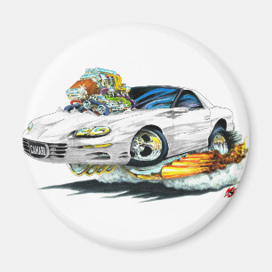 1998-02 Camaro White Car Magnet