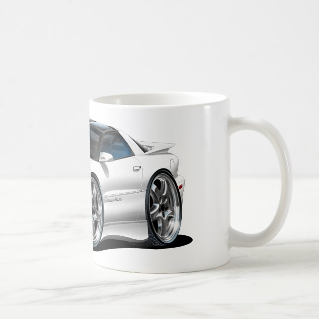 1998-02 Trans Am White Car Coffee Mug (Right)