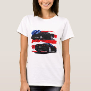 1998-04 Corvette Black Car T-Shirt