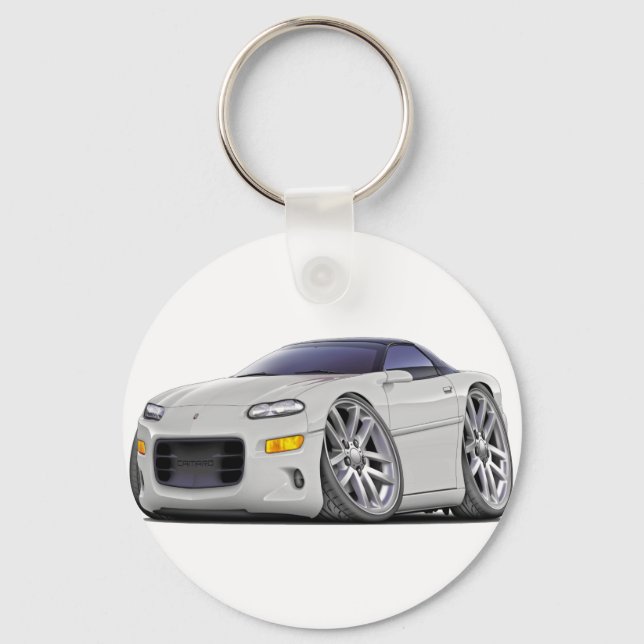 1998-2003 Camaro White Car Key Ring (Front)