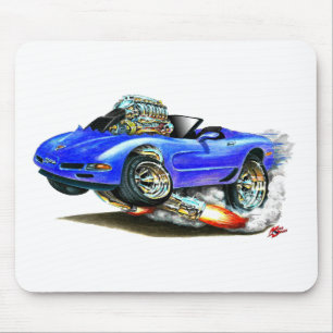 1998-2004 Corvette Blue Convertible Mouse Pad