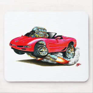 1998-2004 Corvette Red Convertible Mouse Pad
