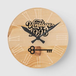 1998 Vintage Acrylic Wall Clock