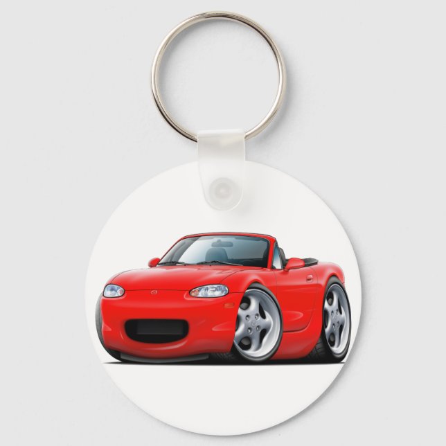 1999-05 Miata Red Car Key Ring (Front)
