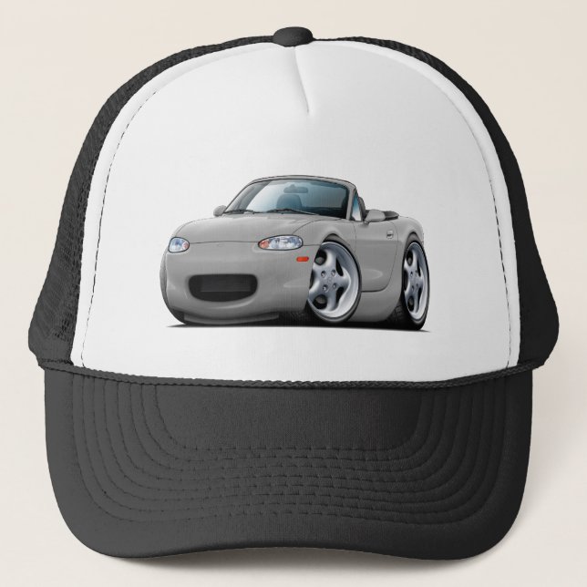 1999-05 Miata Silver Car Trucker Hat (Front)