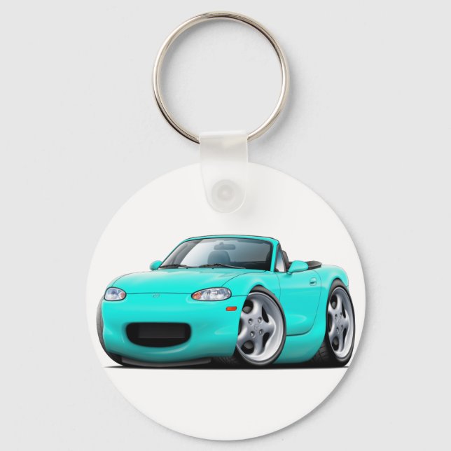 1999-05 Miata Turquoise Car Key Ring (Front)