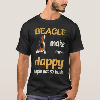 19 Beagle Make Me Happy People Not So Much Beagle T-Shirt