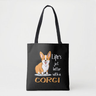 19 Life's Just Better With A Corgi Tote Bag