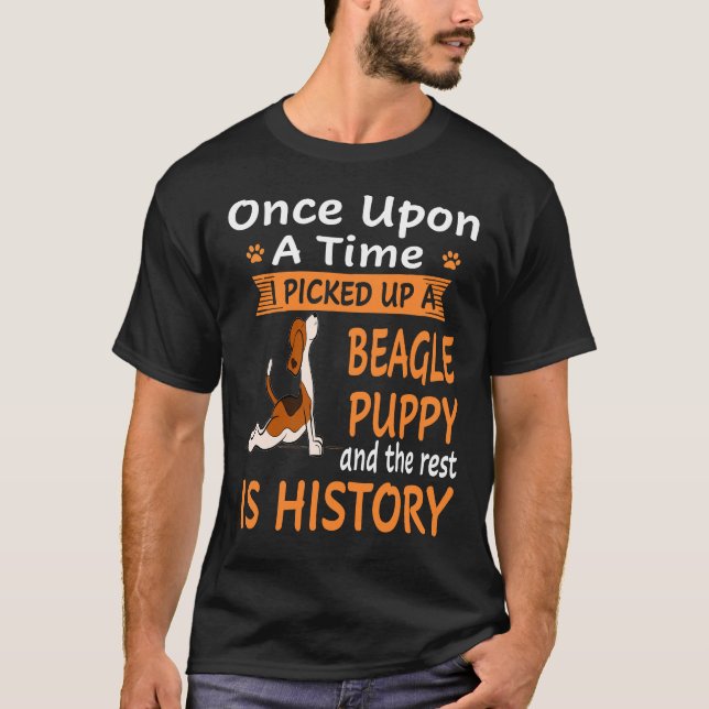 19 One Upon A Time  Beagle Puppy T-Shirt (Front)